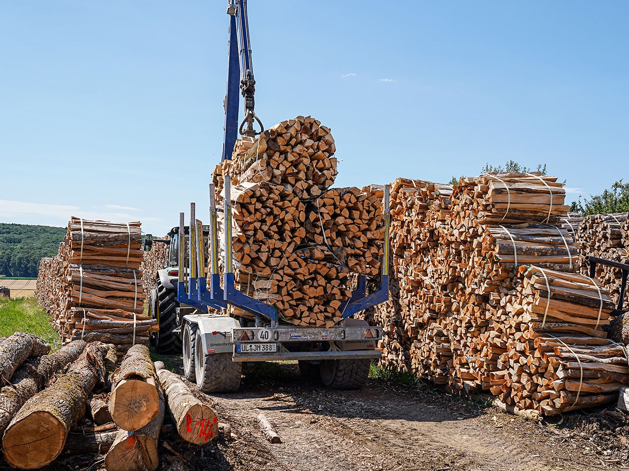 Wie trockne ich Brennholz richtig